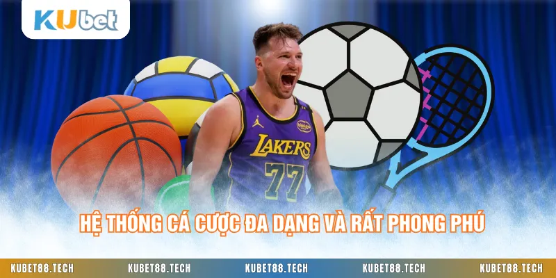 Hệ thống cá cược đa dạng và rất phong phú